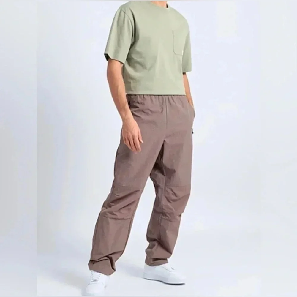 The North Face Convin Windwall‎ Nylon Tan/White Micro Check Pants Men’s XXL NWT